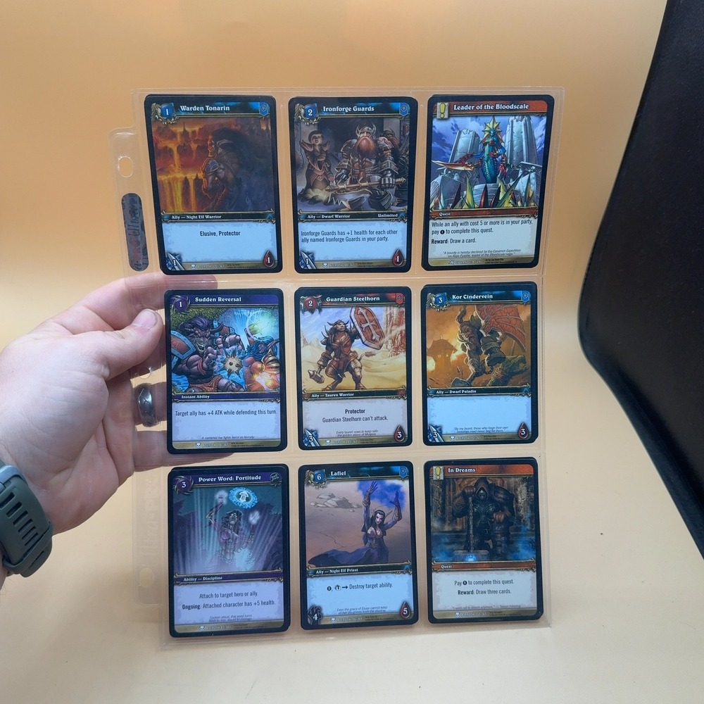 World of Warcraft TCG Lot 18 Cards Allies Quests Abilities Mixed